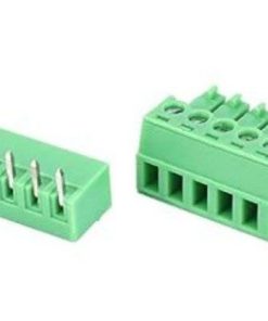 ترمینال 6 پین فاصله پایه 3.81MM کج