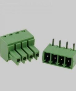 ترمینال 4 پین فاصله پایه 3.81MM کج