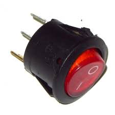 کلید راکر گرد چراغدار