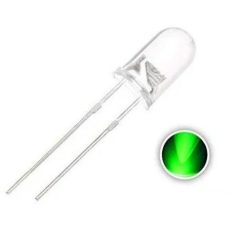 LED 5MM GREEN شفاف