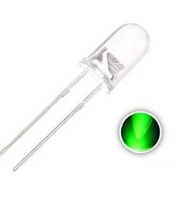 LED 5MM GREEN شفاف(10تایی)