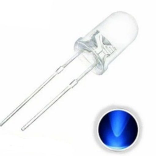 LED 5MM BLUE شفاف(10تایی)