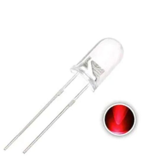 LED 5MM RED شفاف(10تایی)