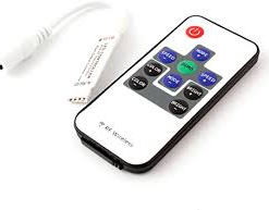 ریموت کنترل 12 ولت RGB آدامسی RF