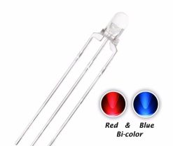 LED 2COLOR 3MM RED-BLUE A