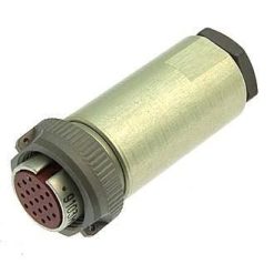 کانکتور نظامی روسی طلایی 19PIN 12MM مادگی سرکابلی